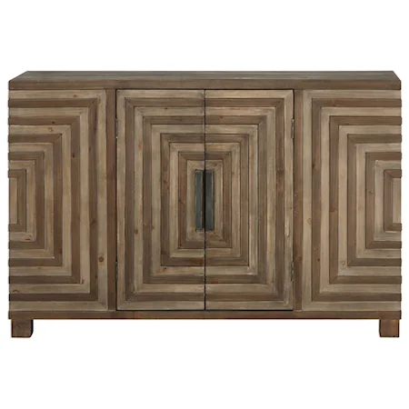 Layton Geometric Console Cabinet